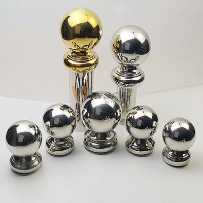 TP 201 304 Accessoires de balustrades en acier inoxydable Boules de garde-corps en or en miroir en acier inoxydable en acier inoxydable