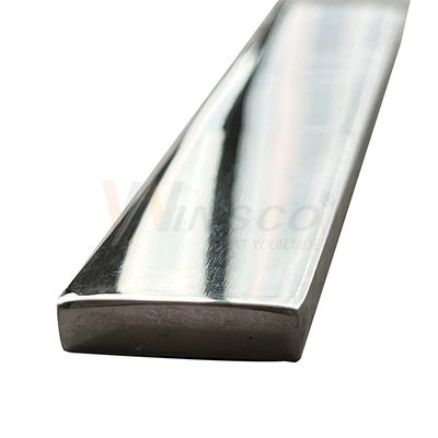 Surface personnalisable de 6 mètres Barre rectangulaire Platine Inox SS 201 304 316 Barre plate en acier inoxydable poli