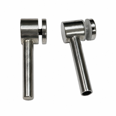 Support en acier inoxydable poli personnalisé pour verre, support de verre pour systèmes de mains courantes et de garde-corps en verre