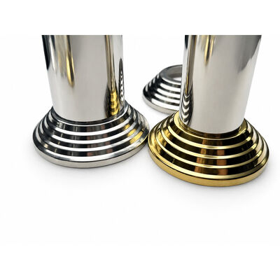 SS 201 304 Pièces d'aile en acier inoxydable argent or en acier inoxydable couverture de base de levier pour 19 mm 1'' 2' 63.5 mm rond Newel Post