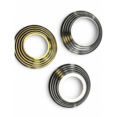 SS 201 304 Pièces d'aile en acier inoxydable argent or en acier inoxydable couverture de base de levier pour 19 mm 1'' 2' 63.5 mm rond Newel Post