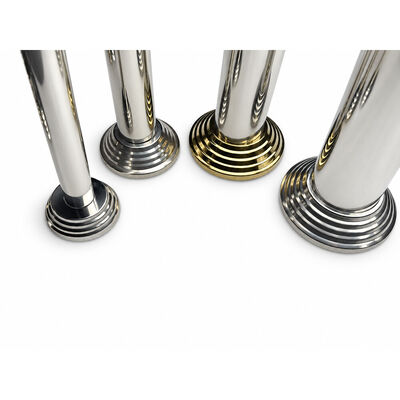 SS 201 304 Pièces d'aile en acier inoxydable argent or en acier inoxydable couverture de base de levier pour 19 mm 1'' 2' 63.5 mm rond Newel Post