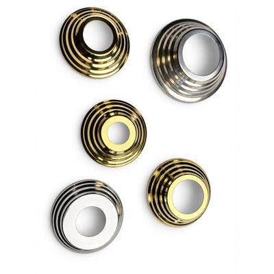 SS 201 304 Pièces d'aile en acier inoxydable argent or en acier inoxydable couverture de base de levier pour 19 mm 1'' 2' 63.5 mm rond Newel Post