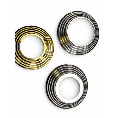 SS 201 304 Pièces d'aile en acier inoxydable argent or en acier inoxydable couverture de base de levier pour 19 mm 1'' 2' 63.5 mm rond Newel Post