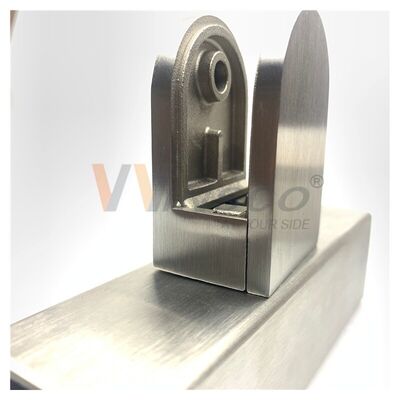 D Forme de pinceau d'escalier en acier inoxydable de qualité 304 316 pinceau de verre en acier inoxydable pour 38 mm 42 mm 48 mm 3