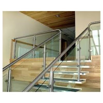 D Forme de pinceau d'escalier en acier inoxydable de qualité 304 316 pinceau de verre en acier inoxydable pour 38 mm 42 mm 48 mm 3