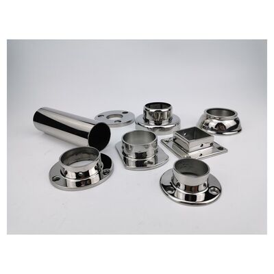 D Forme de pinceau d'escalier en acier inoxydable de qualité 304 316 pinceau de verre en acier inoxydable pour 38 mm 42 mm 48 mm 3