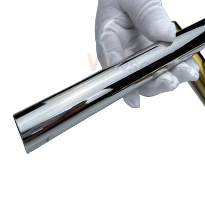 Tube rond en acier inoxydable de 35 mm de diamètre avec une épaisseur de paroi de 0,4 à 3,0 mm et une finition miroir satinée