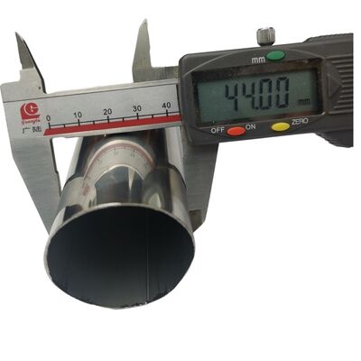 Pipe en acier inoxydable satiné de 1 3/4 pouces 0,8 mm-3,0 mm épaisseur miroir 44,5 mm tube rond inoxydable 201 304 316 grade