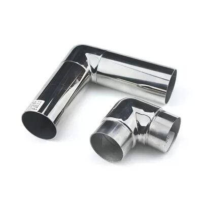Coude de main courante court à 90° en acier inoxydable SS201, SS304 et SS316 pour tubes ronds de 25,4–50,8 mm