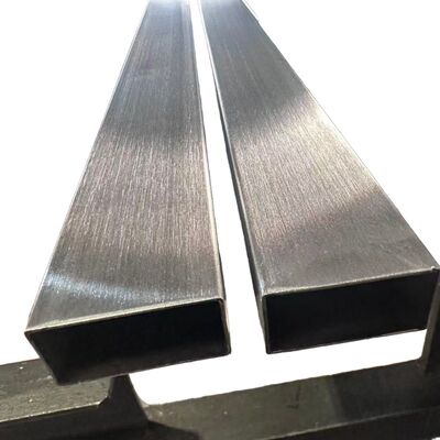 Tube rectangulaire en acier inoxydable 40x20mm avec finition brossée 180G en qualité SS201 304 316