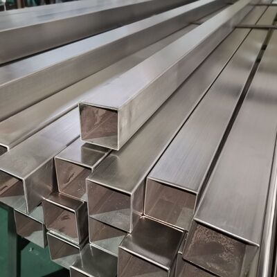 SUS 201 304 316 miroir satin fini tuyau soudé en inox 0,7 mm-3,5 mm épaisseur tube carré en acier inoxydable 40 mmx40 mm