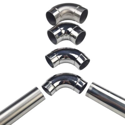 Finition de surface personnalisée 201/304/316 Connecteur de tube à manœuvre en acier inoxydable à coude en taille métrique et en pouce