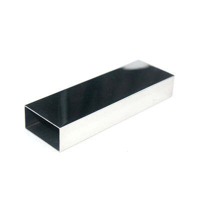 AISI 201 304 316 tuyau de garde-corps en acier inoxydable 0,5 mm-2,7 mm Thcikenss 20 mmx40 mm Tube rectangulaire en acier inoxydable