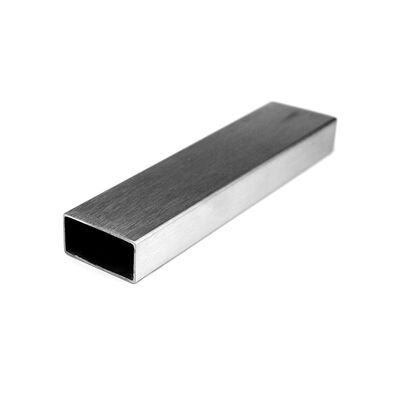 AISI 201 304 316 tuyau de garde-corps en acier inoxydable 0,5 mm-2,7 mm Thcikenss 20 mmx40 mm Tube rectangulaire en acier inoxydable