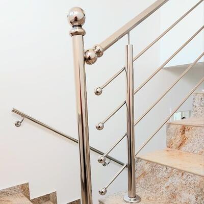 TP 201 304 Accessoires de balustrades en acier inoxydable Boules de garde-corps en or en miroir en acier inoxydable en acier inoxydable