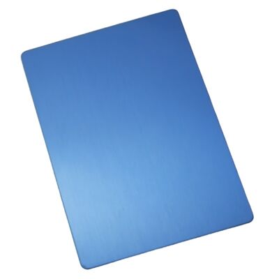 Tôle d'acier inoxydable SS201 laminée à froid PVD bleu hairline No.4 1220×2440mm 4x8ft plaque décorative en inox