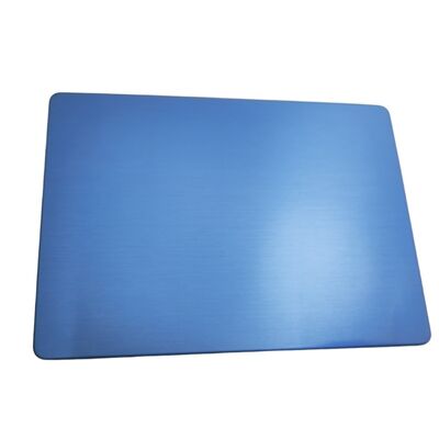 Tôle d'acier inoxydable SS201 laminée à froid PVD bleu hairline No.4 1220×2440mm 4x8ft plaque décorative en inox