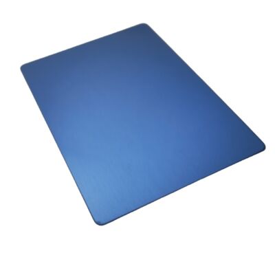 Tôle d'acier inoxydable SS201 laminée à froid PVD bleu hairline No.4 1220×2440mm 4x8ft plaque décorative en inox