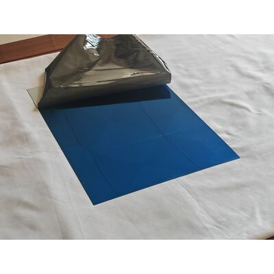 Plaque en acier inoxydable miroir bleu saphir SUS304 304L 8K, feuille d'acier inoxydable de couleur PVD, 1000mm x 2000mm