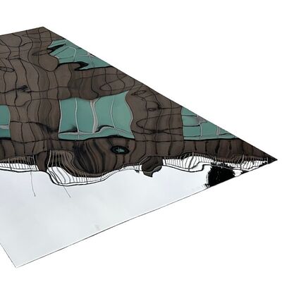 Une feuille d'acier inoxydable de couleur PVD.304Grade 316