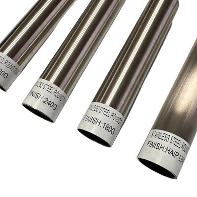 WINSCO Metal Stainless Steel Round Tube with Matte Finish 320G 240G for Decorative Stainless Steel Tubing