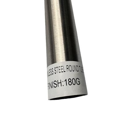 Tube rond en acier inoxydable finition brossée 201 304 316L pour projets au Moyen-Orient et construction de mains courantes en tuyaux d'acier inoxydable