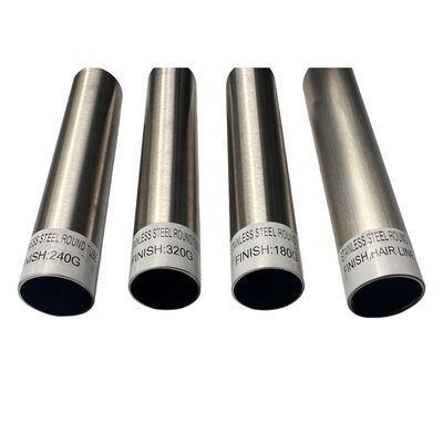 WINSCO Tube Rond en Acier Inoxydable avec Finition Mate 320G 240G pour Tube Décoratif en Acier Inoxydable