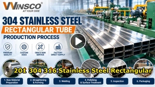 Processus de production de tubes rectangulaires en acier inoxydable | Usine Winsco