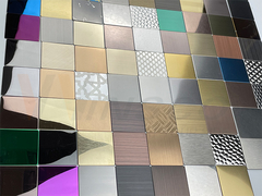 Plat décoratif de feuille d'acier inoxydable