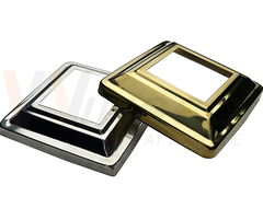 Couverture de base de garde-corps de balcon en acier inoxydable pour poste carré