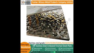 Suiprise Winsco métal 8K miroir ondulation de l'eau fini feuilles d'acier inoxydable #mirrormetal#sheet#plate