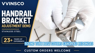 Couvercles de base de tube rond en acier inoxydable 304 | Canoplas Redondas pour le Pérou | VVINSCO